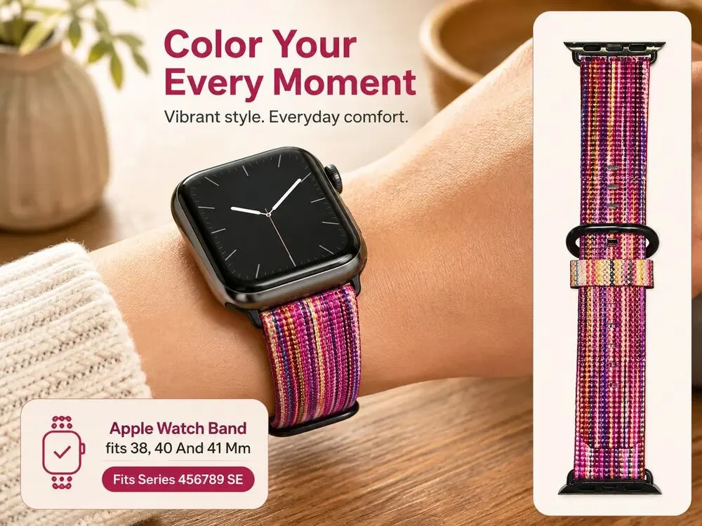 Apple Watch Band fits 38, 40 And 41 Mm. Fits Series 456789 SE